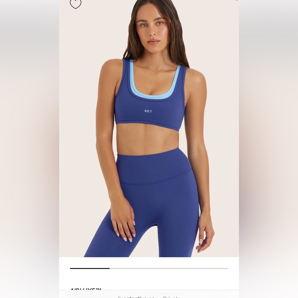 set active resort collection set for sale!! Size M top and bottom in blue color!